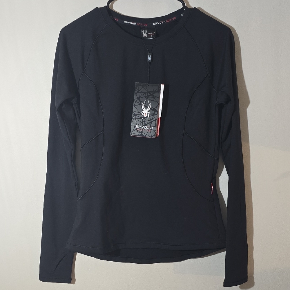 Spyder Women’s Black Long-Sleeve Thermal Performance Tee